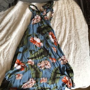 Floral halter dress